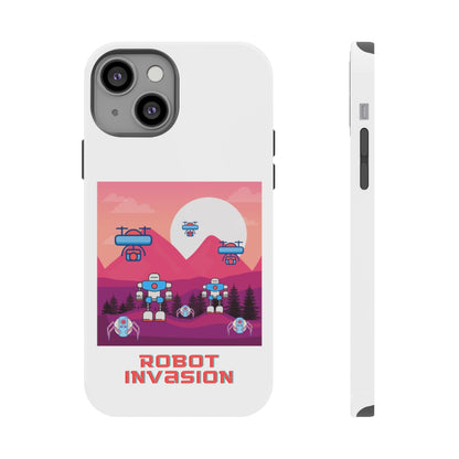 Robot Invasion Impact-Resistant Phone Cases