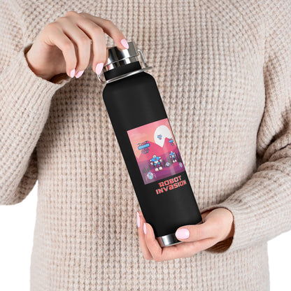 Robot Invasion 22oz Vacuum Insulated Bottle