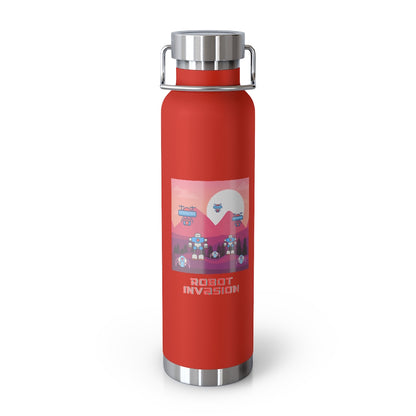 Robot Invasion 22oz Vacuum Insulated Bottle