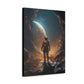 Astronaut On New Planet With Civilization Wall Art
