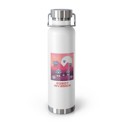 Robot Invasion 22oz Vacuum Insulated Bottle