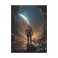Astronaut On New Planet With Civilization Wall Art