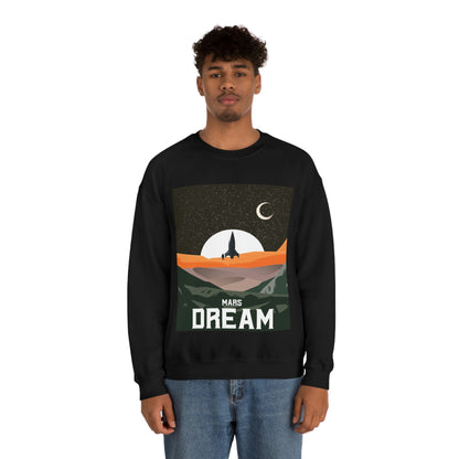 Space Mars Dream Unisex Heavy Blend™ Crewneck Sweatshirt