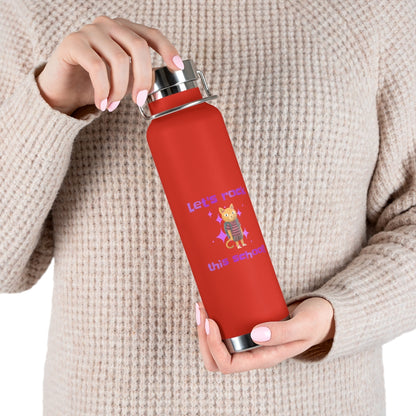 Let's Rock this School Kids 22oz Vacuum Insulated Bottle