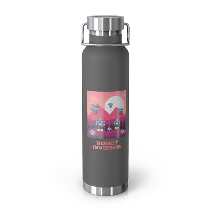 Robot Invasion 22oz Vacuum Insulated Bottle