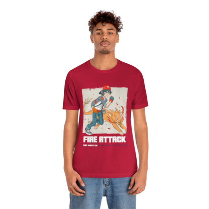 Fire Attack Anime T-Shirt
