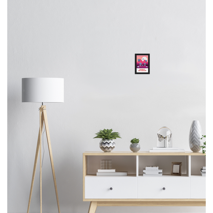 Robot Invasion Premium Matte Paper Wooden Framed Poster